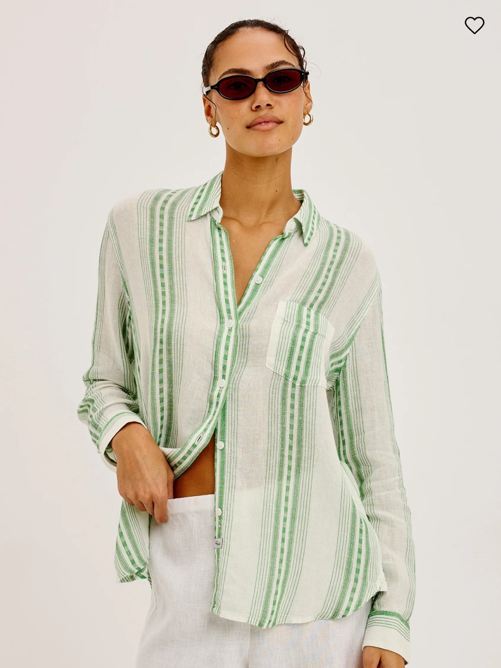 NWT! Rails Charli Margarita Stripe Button-Down Shirt LARGE